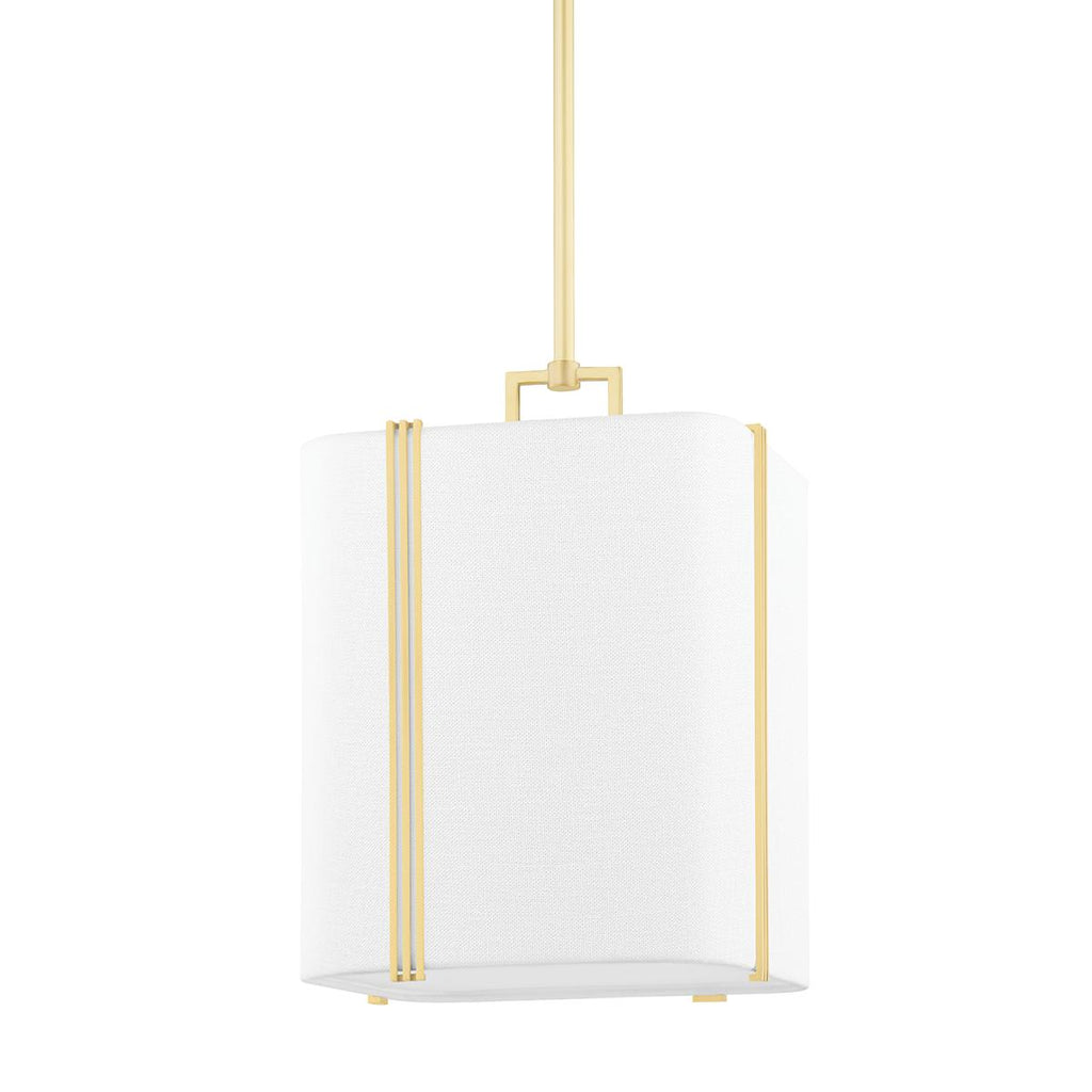 Hudson Valley Lighting Downing Aged Brass 13.32W x 13.32L x 17.75H Pendant