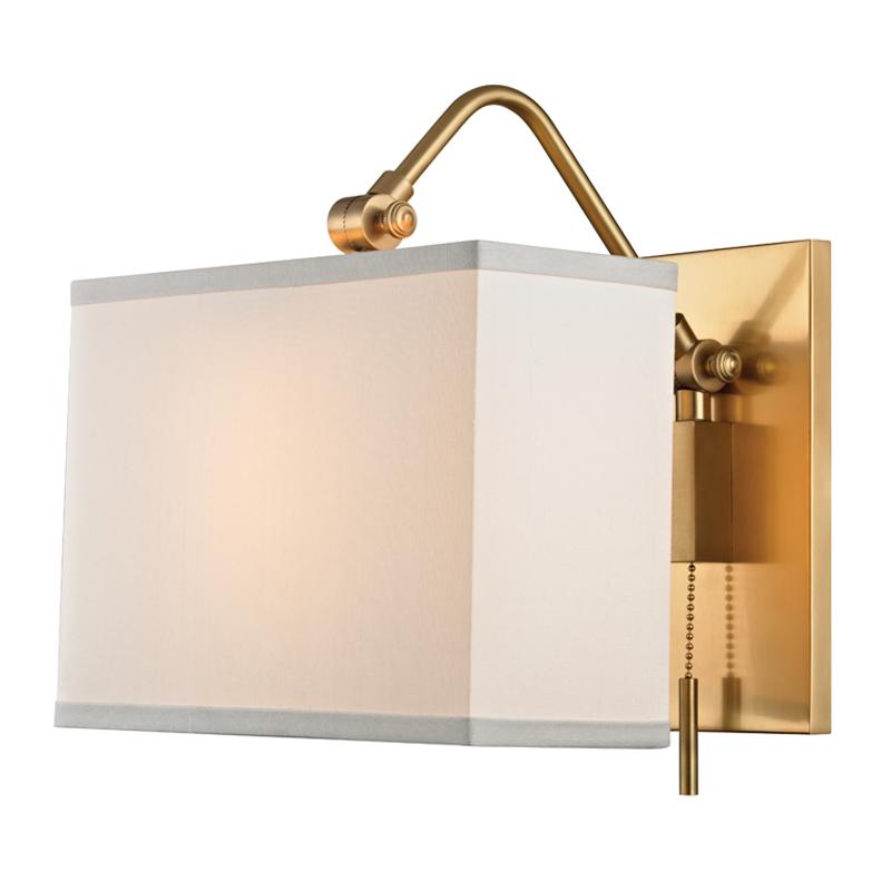 Hudson Valley Lighting Leyden Aged Brass 9W x 9L x 13.5H Wall Sconce