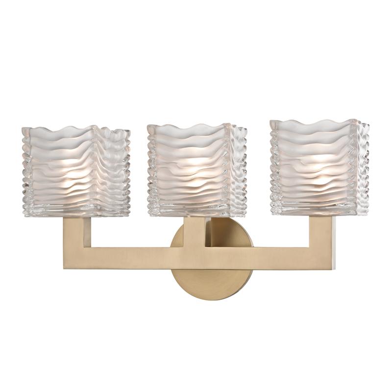 Hudson Valley Lighting Sagamore Aged Brass 17.5W x 17.5L x 9H Wall Sconce