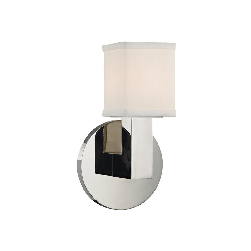 Hudson Valley Lighting Clarke Polished Nickel 4.75W x 4.75L x 8.5H Wall Sconce