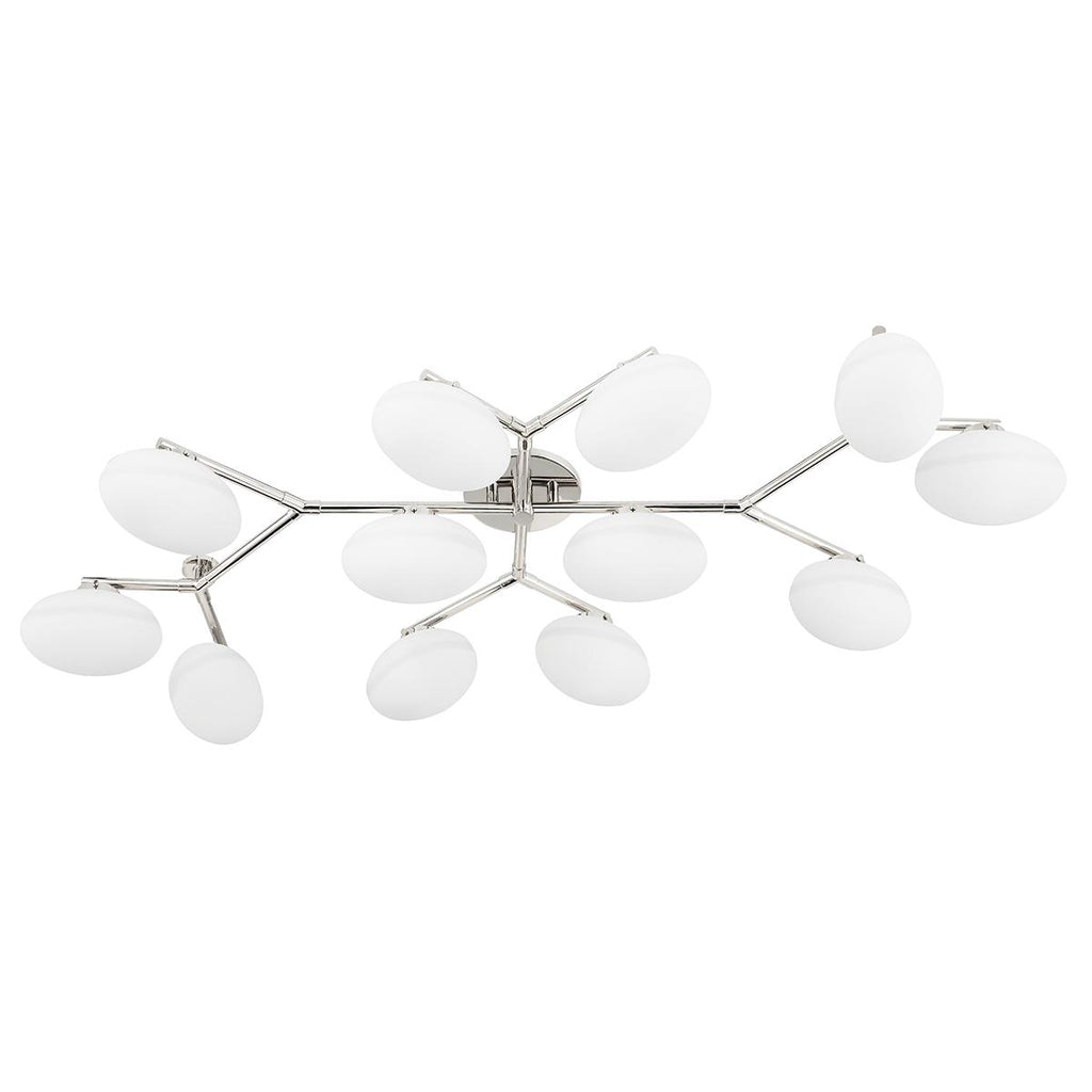 Hudson Valley Lighting Wagner Polished Nickel 33.75W x 59.38L x 7.75H Semi-Flush Mount