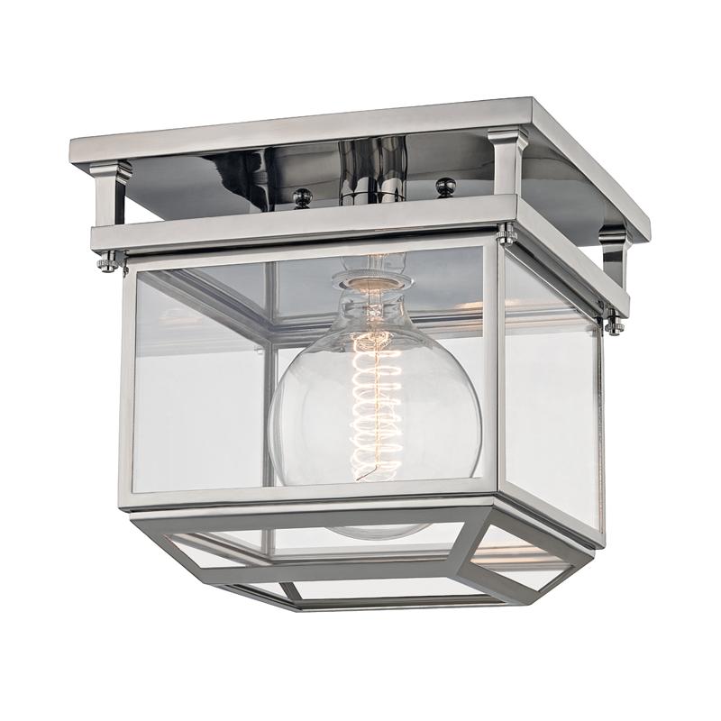 Hudson Valley Lighting Rutherford Polished Nickel 10.75W x 10.5L x 9.75H Semi-Flush Mount