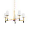 Hudson Valley Lighting Montreal Aged Brass 30W X 30L X 16H Chandelier