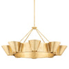 Hudson Valley Lighting Reeve Vintage Gold Leaf 37.5W X 37.5L X 18H Chandelier