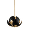 Hudson Valley Lighting Lotus Gold Leaf/Black 24W X 24L X 10.25H Chandelier