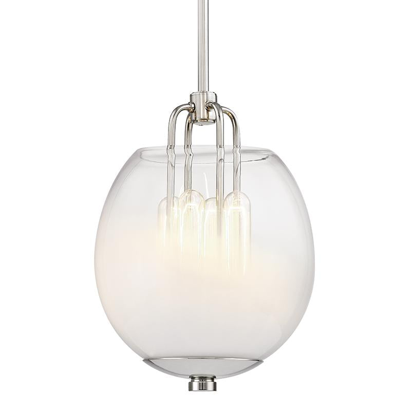 Hudson Valley Lighting Sawyer Polished Nickel 9.5W x 9.5L x 12H Pendant