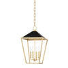 Hudson Valley Lighting Paxton Gold Leaf/Black 12W X 12L X 12.25H Pendant