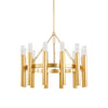 Hudson Valley Lighting Pali Aged Brass 28.25W X 28.25L X 23H Chandelier