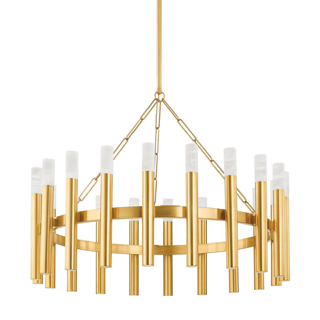 Hudson Valley Lighting PALI Aged Brass 42.25W x 42.25L x 29.25H Chandelier