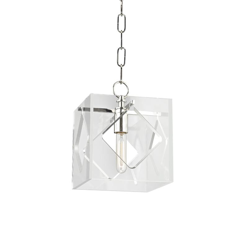 Hudson Valley Lighting Travis Polished Nickel 9W x 9L x 10.75H Pendant