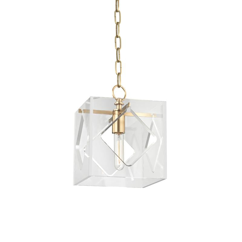 Hudson Valley Lighting Travis Aged Brass 9W x 9L x 10.75H Pendant