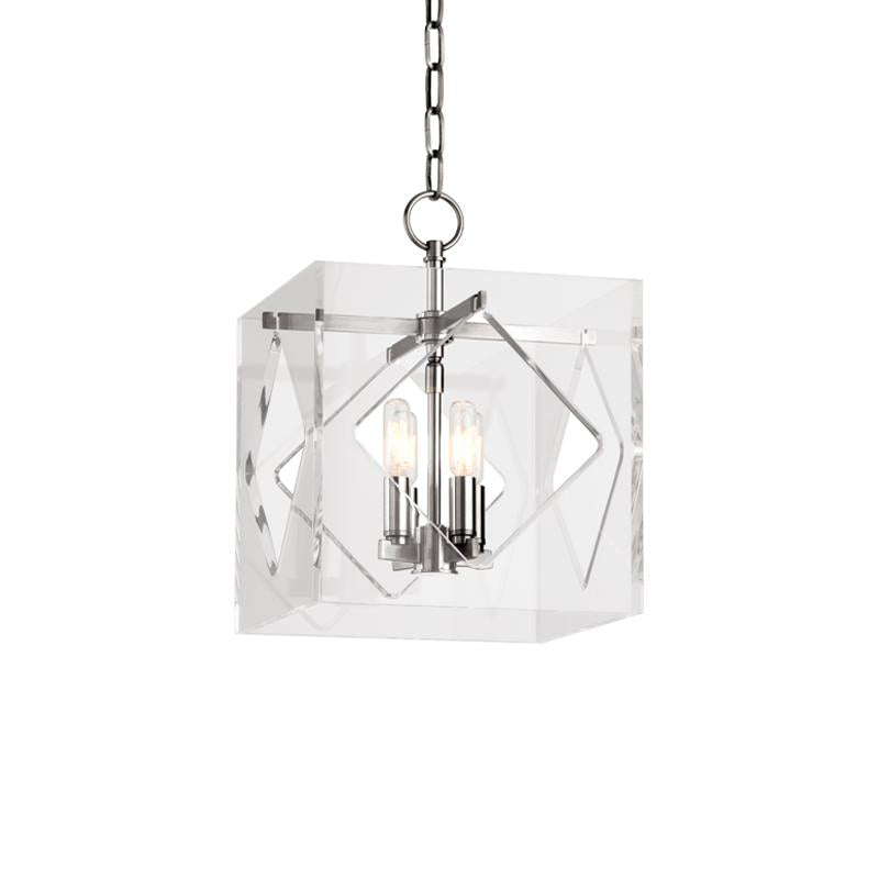 Hudson Valley Lighting Travis Polished Nickel 12W x 12L x 16H Pendant