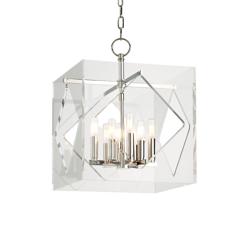 Hudson Valley Lighting Travis Polished Nickel 16W x 16L x 21.5H Pendant