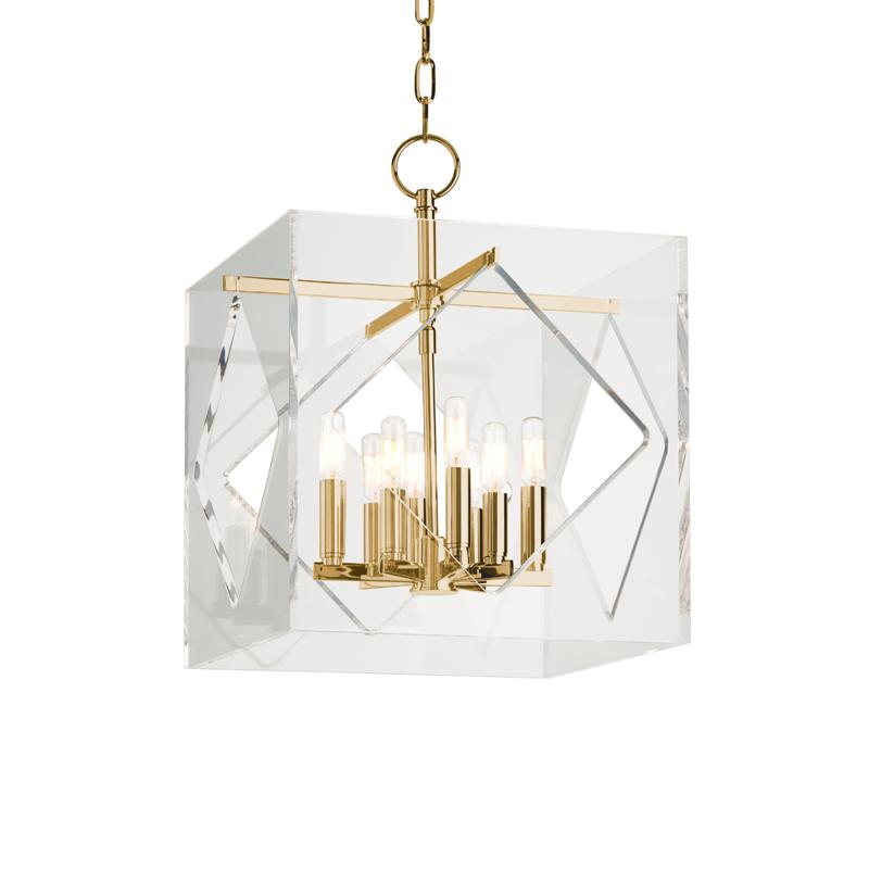 Hudson Valley Lighting Travis Aged Brass 16W x 16L x 21.5H Pendant