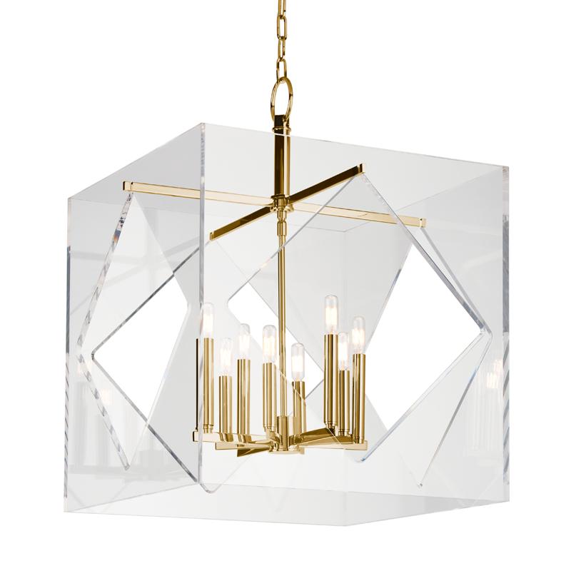 Hudson Valley Lighting Travis Aged Brass 24W x 24L x 32H Chandelier