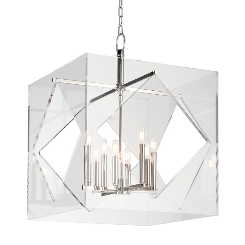 Hudson Valley Lighting Travis Polished Nickel 24W x 24L x 32H Chandelier