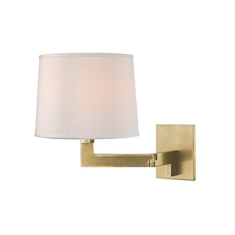 Hudson Valley Lighting Fairport Aged Brass 9W x 9L x 11.25H Wall Sconce