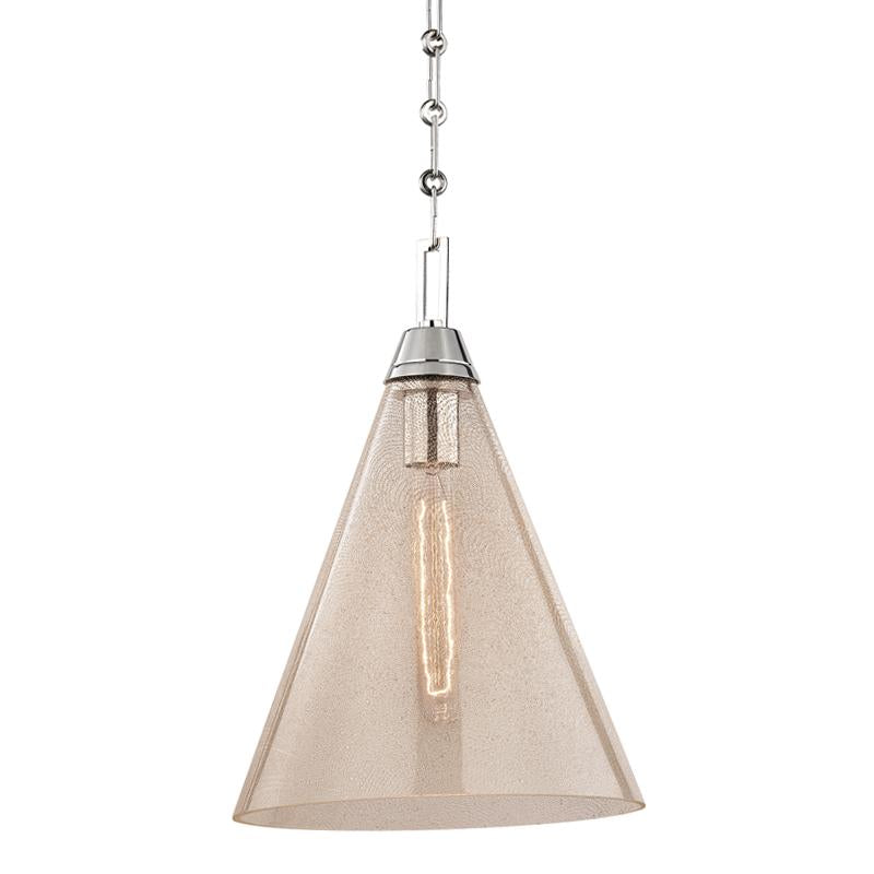 Hudson Valley Lighting Newbury Polished Nickel 10.75W x 10.75L x 16H Pendant