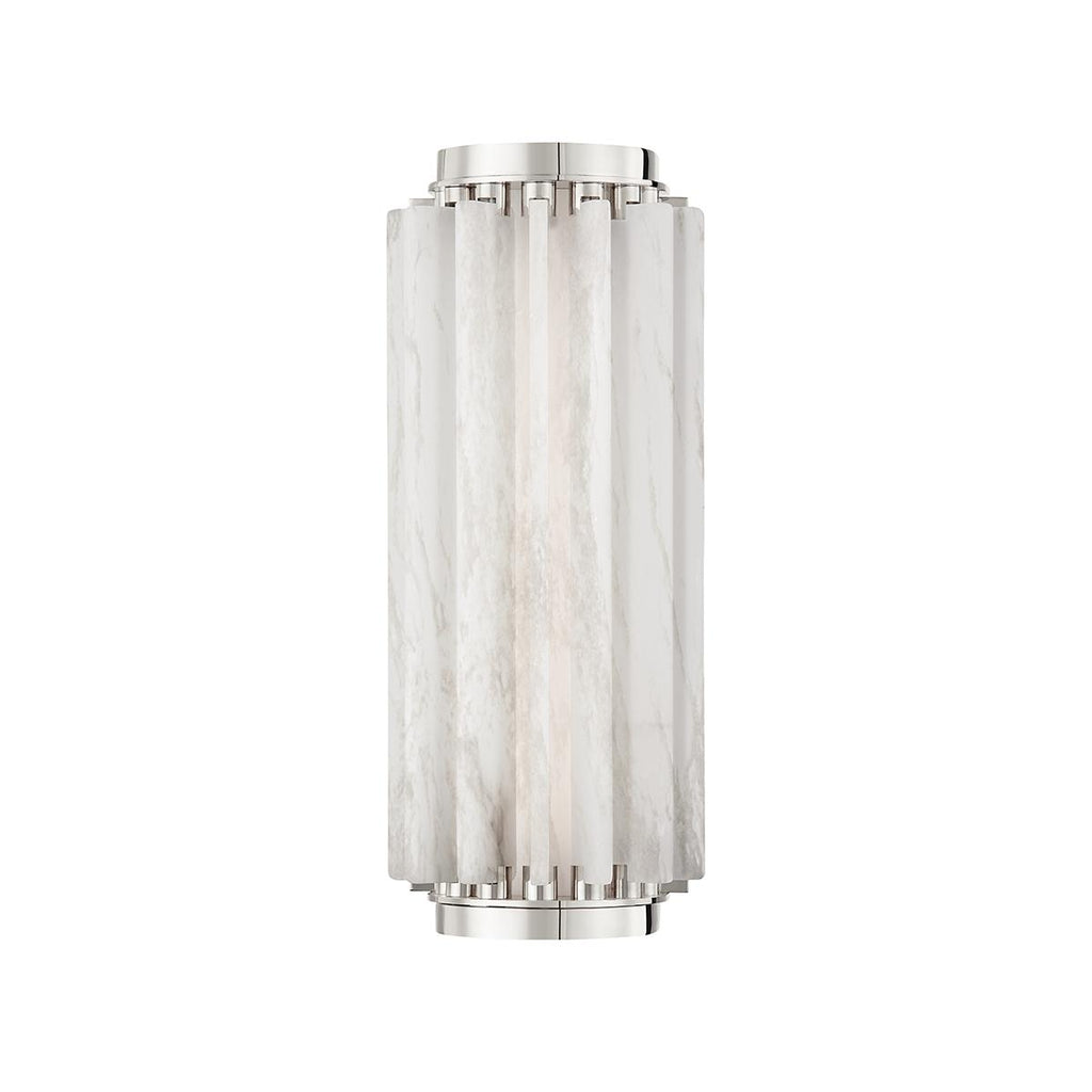 Hudson Valley Lighting Hillside Polished Nickel 6W x 6L x 13.5H Wall Sconce