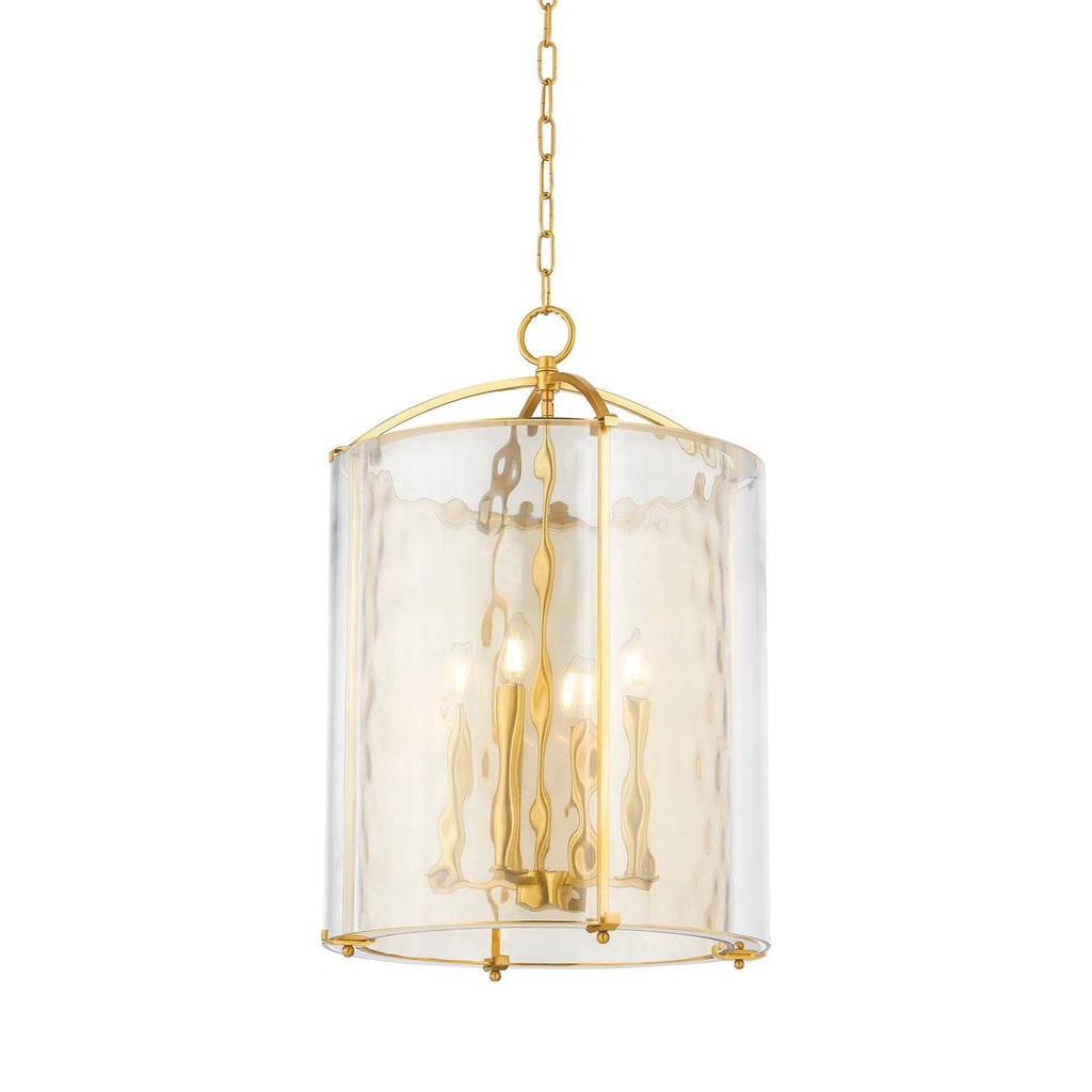 Hudson Valley Lighting RAMSEY Aged Brass 18W x 18L x 26H Pendant