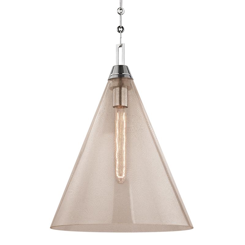 Hudson Valley Lighting Newbury Polished Nickel 14W x 19H Pendant