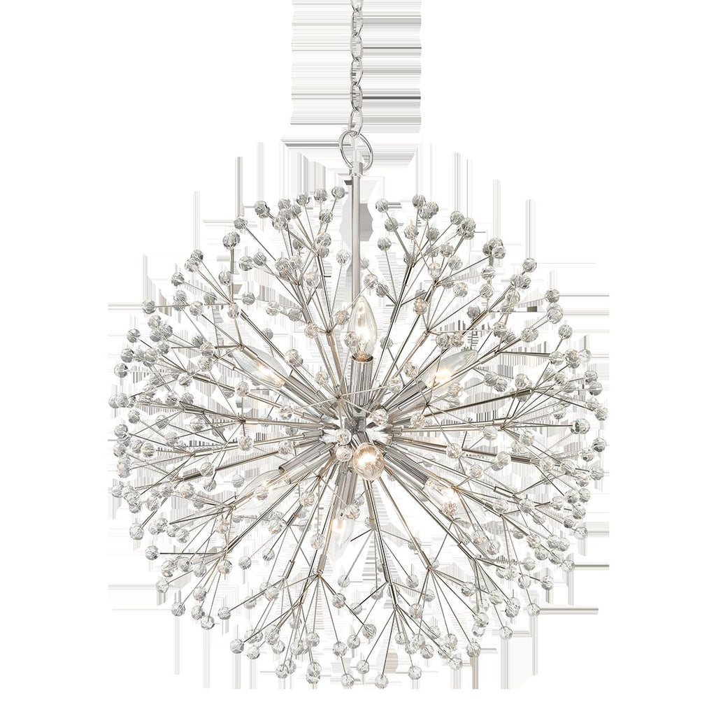 Hudson Valley Lighting Dunkirk Polished Nickel 20W x 20L x 24H Chandelier