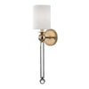 Hudson Valley Lighting Gordon Aged Brass 5W X 5L X 22.25H Wall Sconce