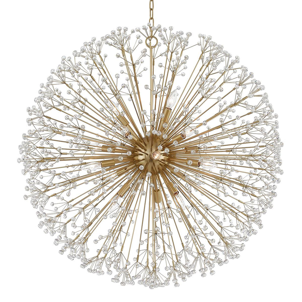 Hudson Valley Lighting Dunkirk Aged Brass 40W x 40L x 40H Chandelier