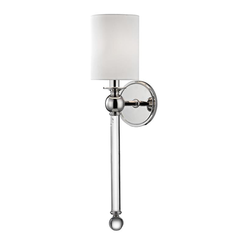 Hudson Valley Lighting Gordon Polished Nickel 5W x 5L x 22.25H Wall Sconce