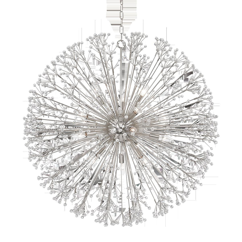 Hudson Valley Lighting Dunkirk Polished Nickel 40W x 40L x 40H Chandelier