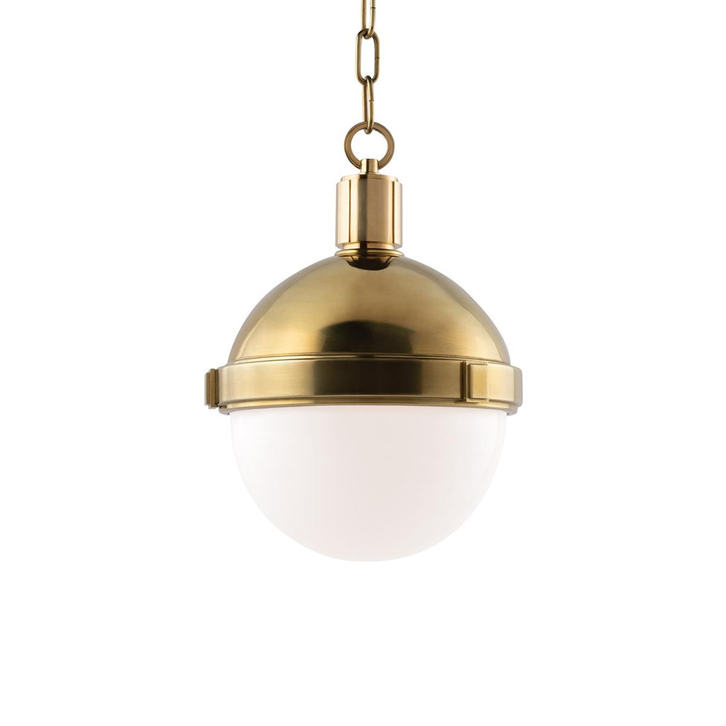 Hudson Valley Lighting Lambert Aged Brass 9.5W x 9.5L x 12.5H Pendant