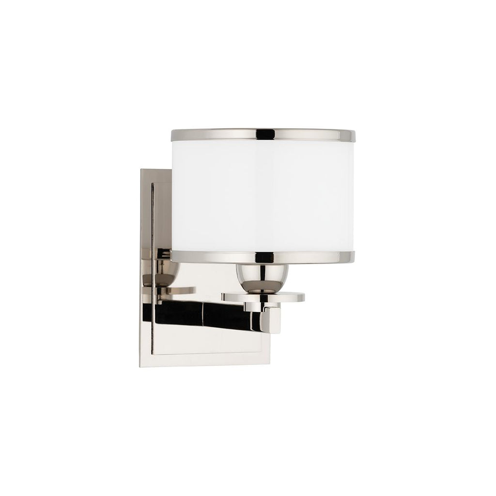 Hudson Valley Lighting Basking Ridge Polished Nickel 5.5W x 5.5L x 7.75H Wall Sconce