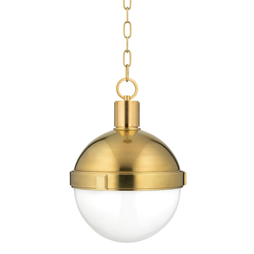 Hudson Valley Lighting Lambert Aged Brass 12.5W x 12.5L x 16H Pendant