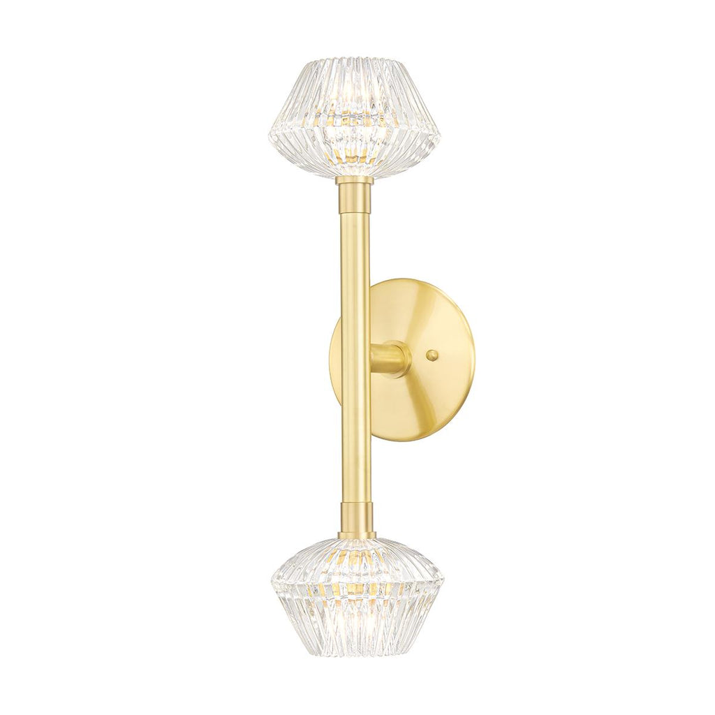 Hudson Valley Lighting Barclay Aged Brass 6W x 6L x 20H Wall Sconce