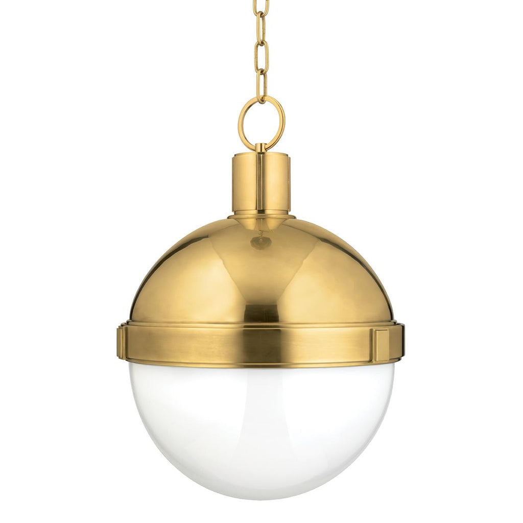 Hudson Valley Lighting Lambert Aged Brass 14.5W x 14.5L x 19.75H Pendant