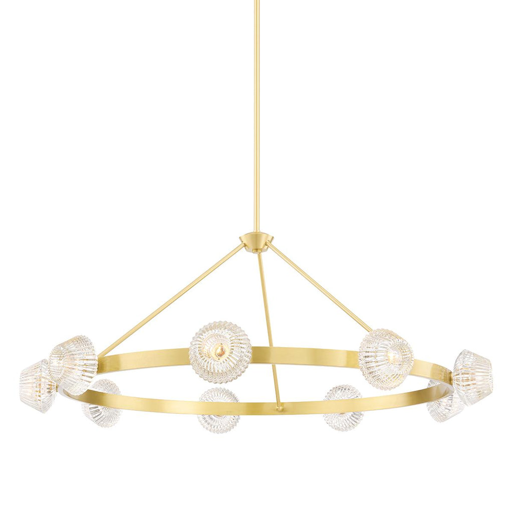 Hudson Valley Lighting Barclay Aged Brass 50.5W x 50.5L x 19.5H Chandelier