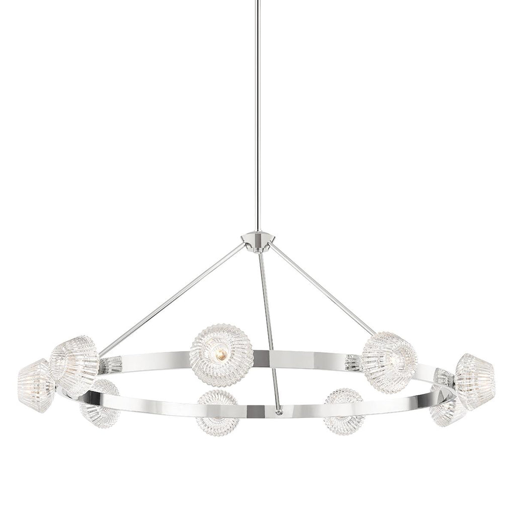 Hudson Valley Lighting Barclay Polished Nickel 50.5W x 50.5L x 19.5H Chandelier