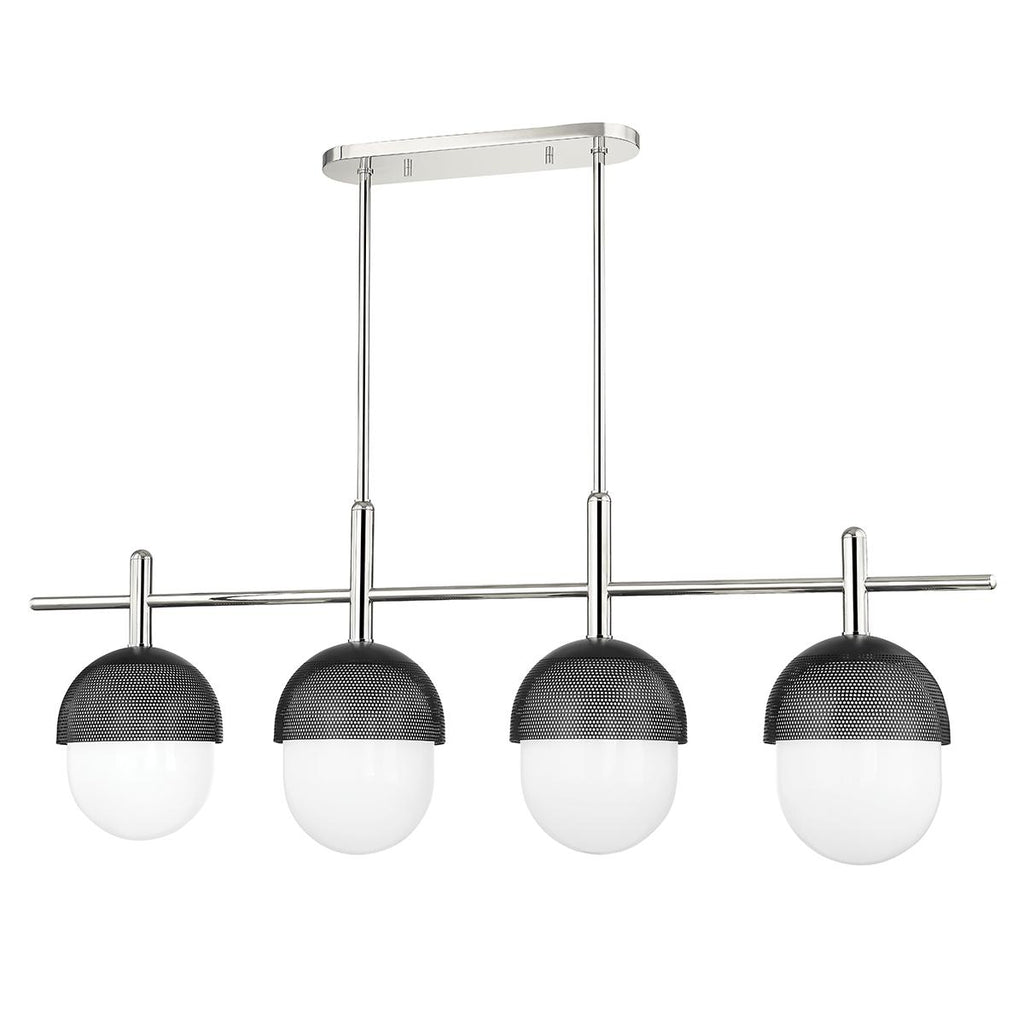 Hudson Valley Lighting Nyack Polished Nickel/black 52W x 52L x 9H Pendant