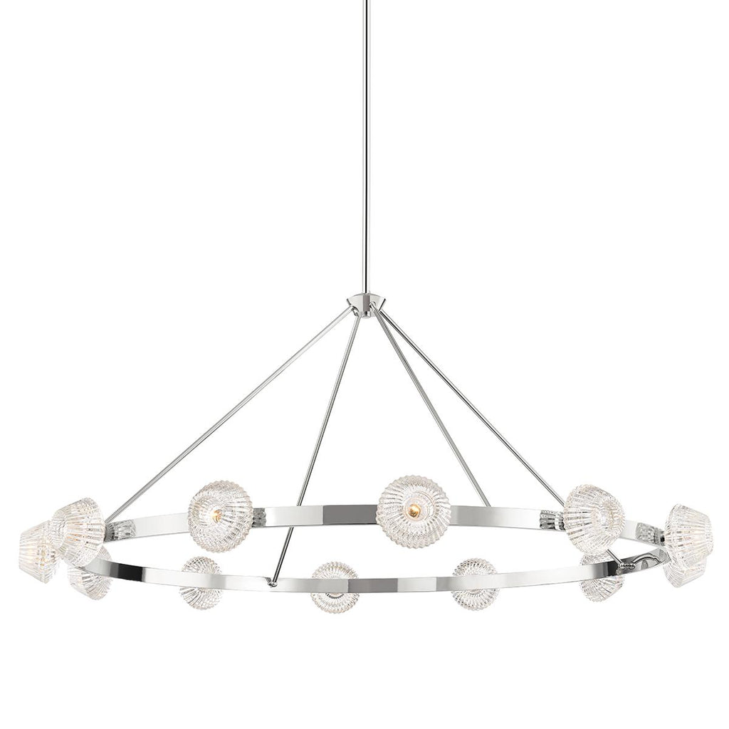 Hudson Valley Lighting Barclay Polished Nickel 65W x 65L x 28H Chandelier