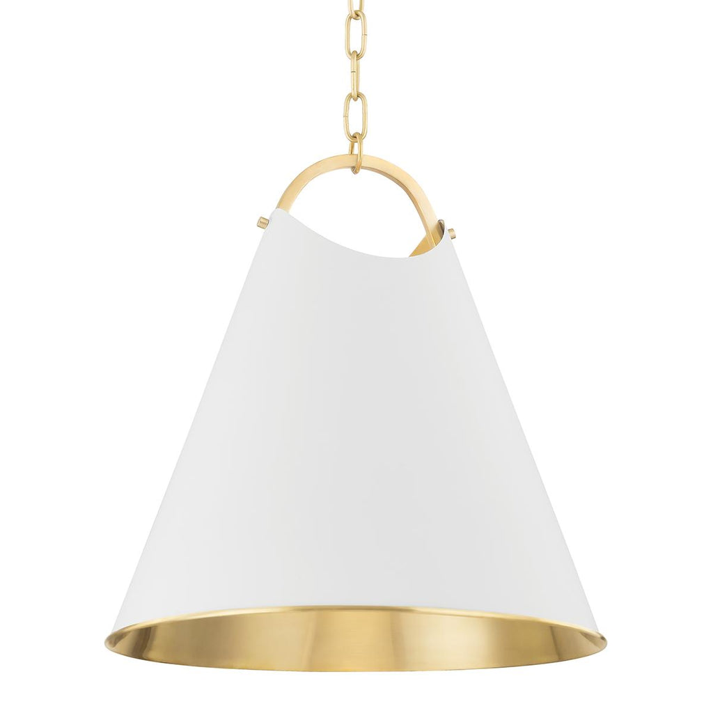 Hudson Valley Lighting Burnbay Aged Brass 18.25W x 18.25L x 19H Pendant