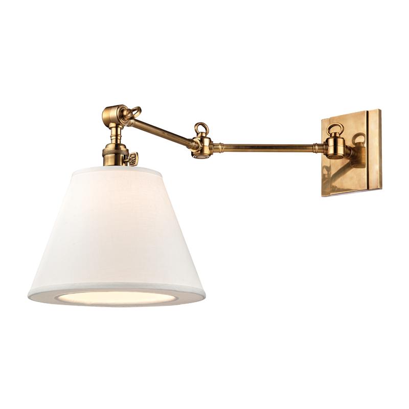 Hudson Valley Lighting Hillsdale Aged Brass 10W x 10L x 12.75H Wall Sconce