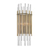 Hudson Valley Lighting Wallis Aged Brass 8W X 8L X 19.75H Wall Sconce