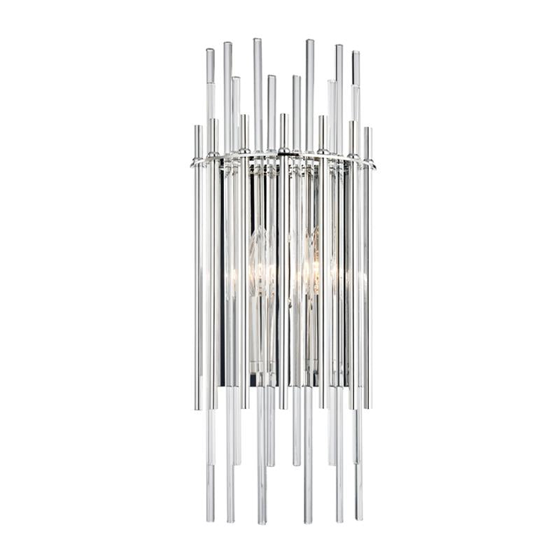 Hudson Valley Lighting Wallis Polished Nickel 8W x 8L x 19.75H Wall Sconce