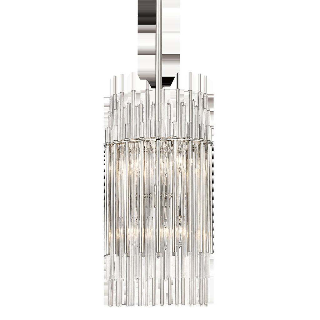 Hudson Valley Lighting Wallis Polished Nickel 10.5W x 10.5L x 19.75H Pendant