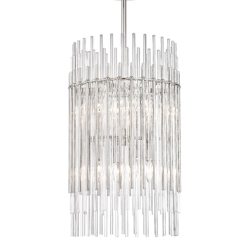 Hudson Valley Lighting Wallis Polished Nickel 15W x 15L x 26H Pendant