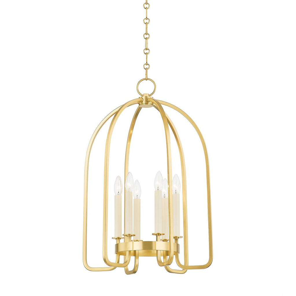 Hudson Valley Lighting Oakville Aged Brass 18.25W x 18.25L x 28H Pendant