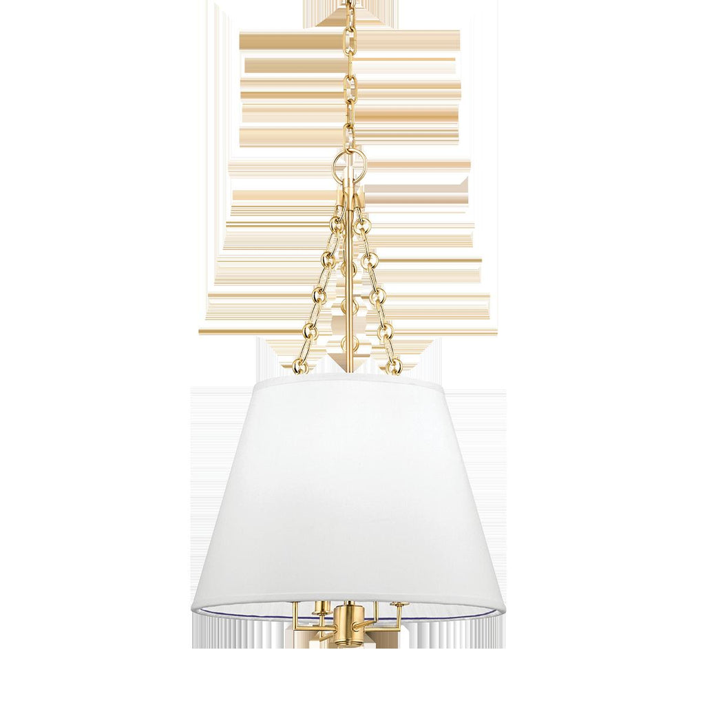 Hudson Valley Lighting Burdett Aged Brass 15W x 15L x 24.25H Pendant