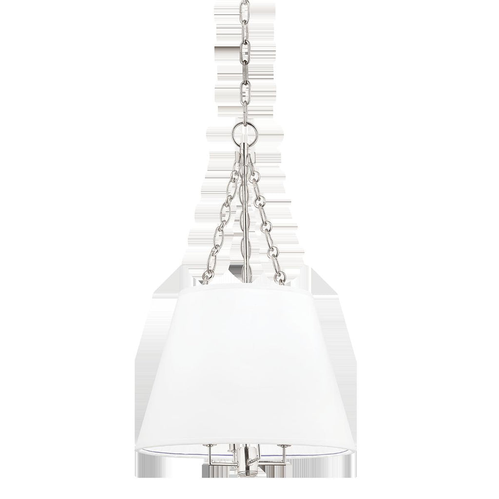 Hudson Valley Lighting Burdett Polished Nickel 15W x 15L x 24.25H Pendant