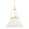 Hudson Valley Lighting Clemens Aged Brass 20.5W X 20.5L X 25H Pendant