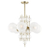 Hudson Valley Lighting Calypso Aged Brass 27.25W X 27.25L X 25H Chandelier